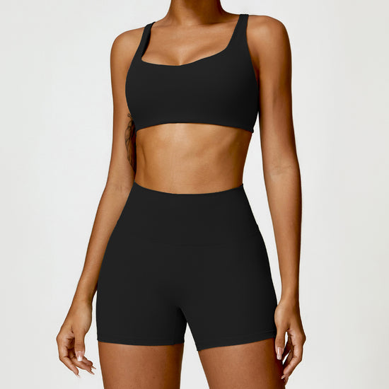 Customized Winter Naked-Feel Tight Yoga Set - High-Waisted Quick-Dry Two-Piece Outfit for Running & Fitness