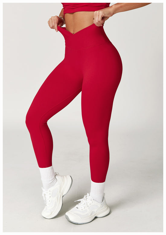 Customized Peach Butt-Lifting Seamless Yoga Pants - Crisscross High-Waisted Tight Pants, Running & Fitness Athletic Leggings