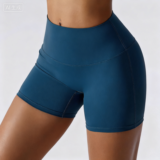 Customized Seamless Yoga Shorts - High-Waisted, Butt-Lifting Running & Fitness Shorts, Athletic Base Layer Shorts