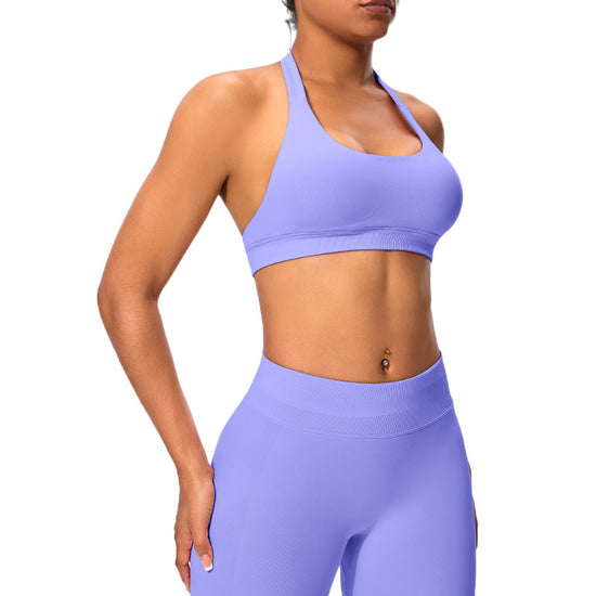 Back Training Sports Bra for Women, Halter Neck, Beautiful Back Vest, Outerwear Fitness Clothing, Yoga Bra, Yoga Top