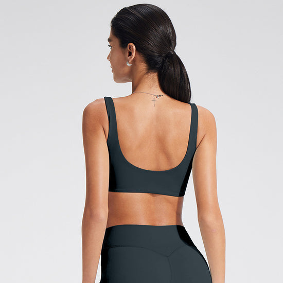 Customized  U - Neck Beauty - Back Sports Bra - Shockproof and Push - Up, Yoga Vest for Running and Fitness, Suitable for Outdoor Wear - YB1353
