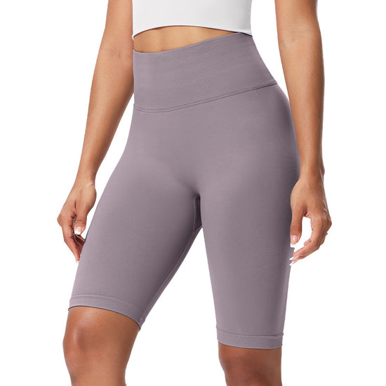Cross-Border European and American Fitness Shorts for Women, Butt-Lifting, Tight-Fitting, Peach Butt, High-Waisted Yoga Sports Shorts, Yoga Pants, Fitness Clothing